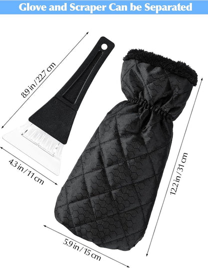 Snow Removal Tools - Snow Shovel - Windshield Ice Scraper - Antifreeze Gloves for Easily Removing Frost and Ice from the Windshield - Snow Scraper - Ultra-Light Tool for Defrosting Car Windows - Image 2