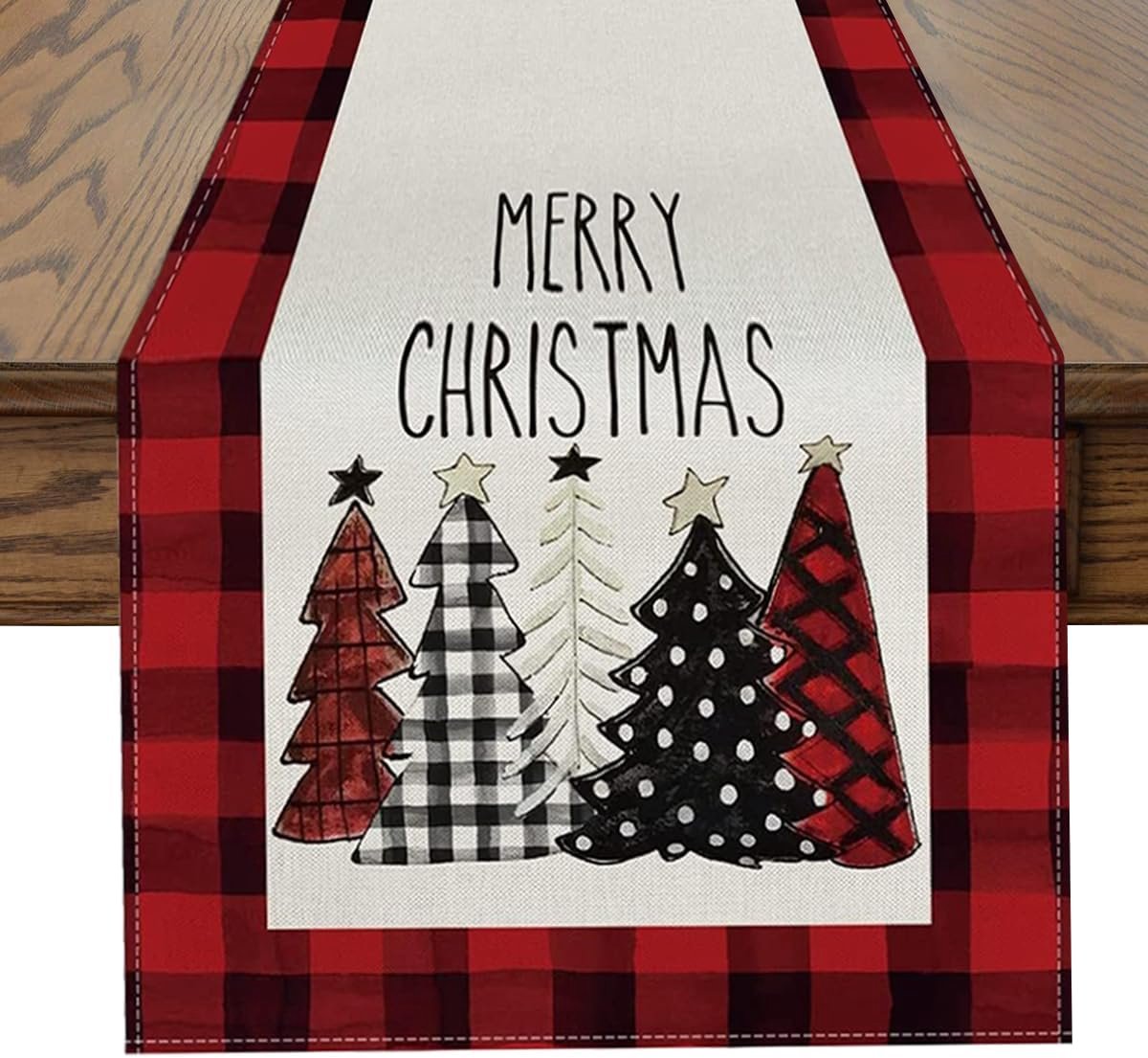 Table Runner - Christmas Table Runner - Christmas Decorations - Christmas Table Runner 33x183 cm - Christmas Table Decorations - Christmas Decorations 2024 - Christmas Decorations (Christmas Red) - Image 4