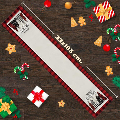 Table Runner - Christmas Table Runner - Christmas Decorations - Christmas Table Runner 33x183 cm - Christmas Table Decorations - Christmas Decorations 2024 - Christmas Decorations (Christmas Red) - Image 5