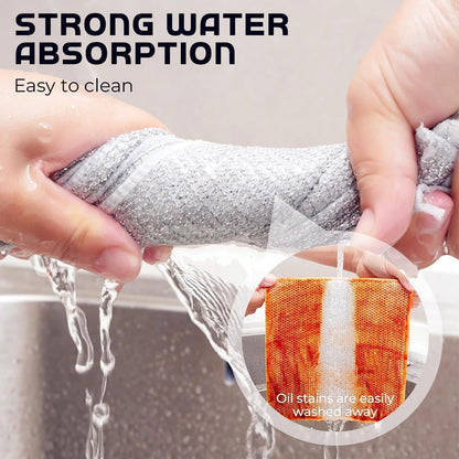 10pcs Kitchen DishCloths, 7.87"×7.87" Wire Dishwashing Rag for Wet and Dry, Multipurpose Cleaning Cloth, Reusable and Washable Clean Tools for Cookware, Sinks, Stove Tops, Dishes - Image 5