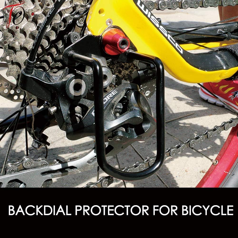 Universal Bike Bicycle Rear Derailleur Guard Rack Protector, Gear Shifter Chain Guard, Dial Protector-Style A - Image 3