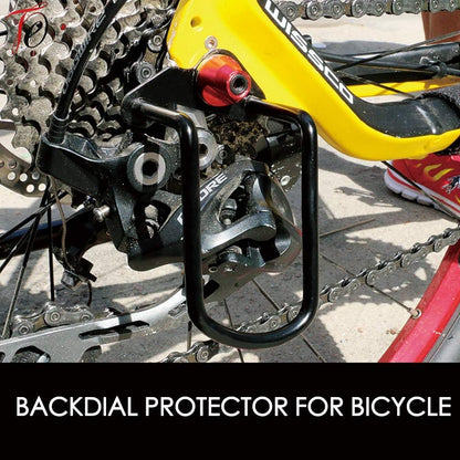 Universal Bike Bicycle Rear Derailleur Guard Rack Protector, Gear Shifter Chain Guard, Dial Protector-Style A - Image 3
