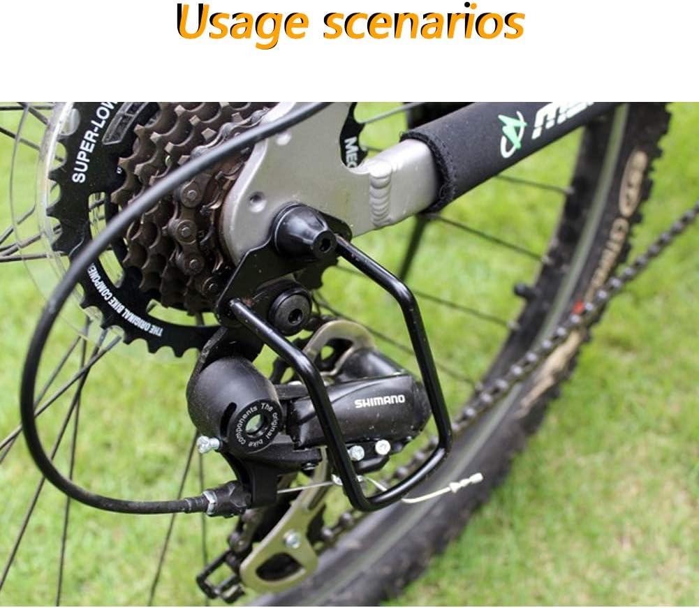 Universal Bike Bicycle Rear Derailleur Guard Rack Protector, Gear Shifter Chain Guard, Dial Protector-Style A - Image 4