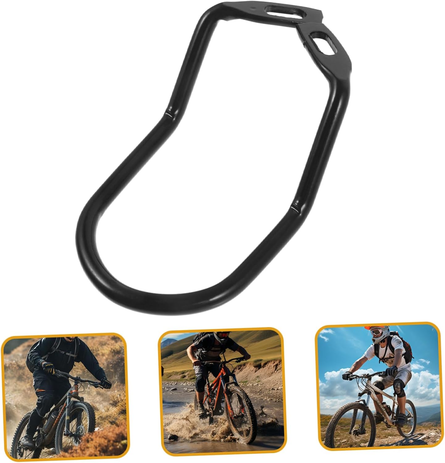 1 set of durable rear derailleur protectors for folding mountain bikes, easy to install-Style C - Image 6