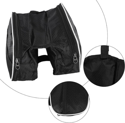 1pc Bike Handlebar Bag, Waterproof Bicycle Frame Handlebar Bag, Cycling Front Top Tube Pouch Pannier, Riding Equipment - Image 5