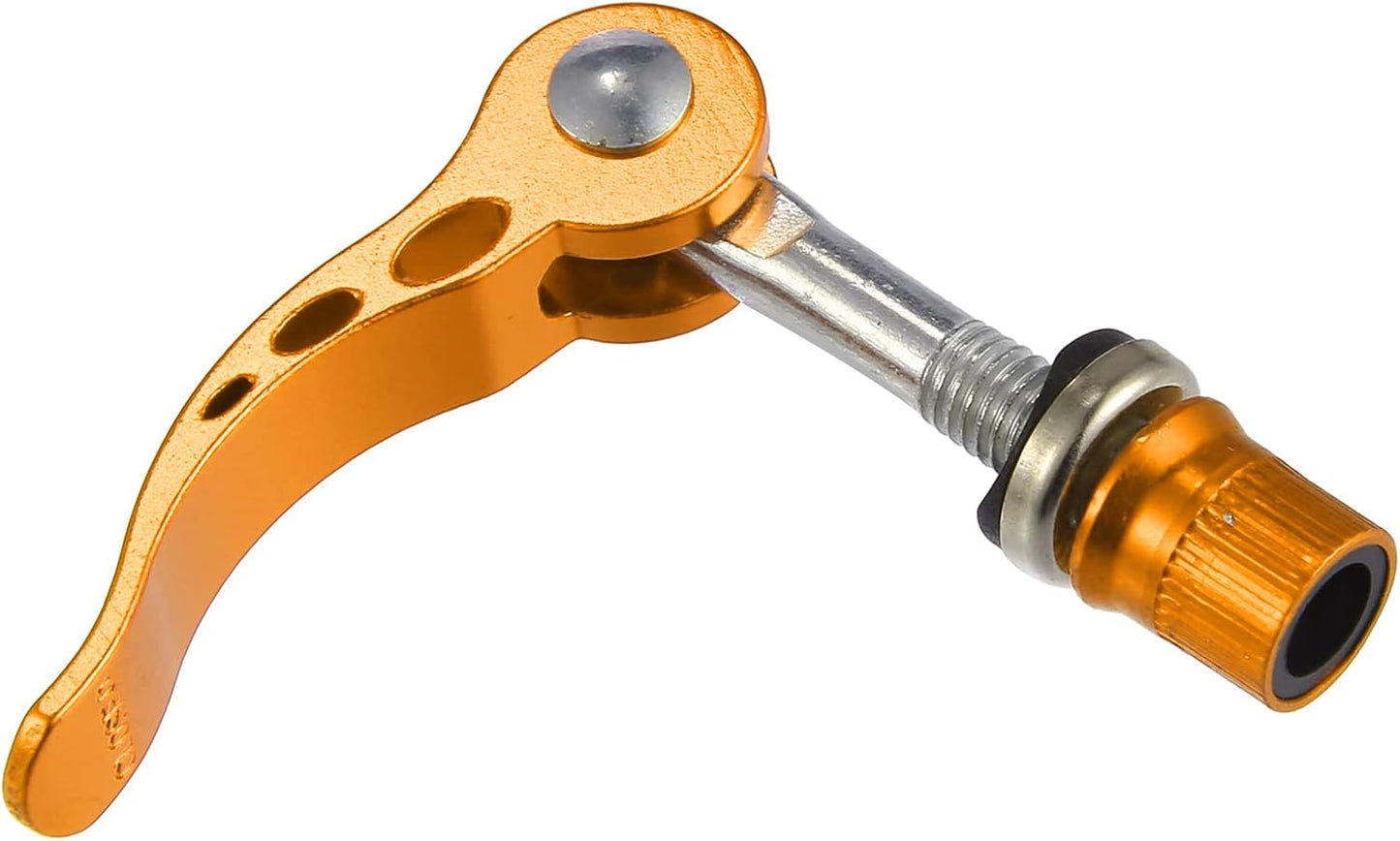 2pcs M6*65mm Aluminium Alloy Bicycle Seat Post Quick Release Pin Seatpost Skewer Bolt Yellow - Image 4