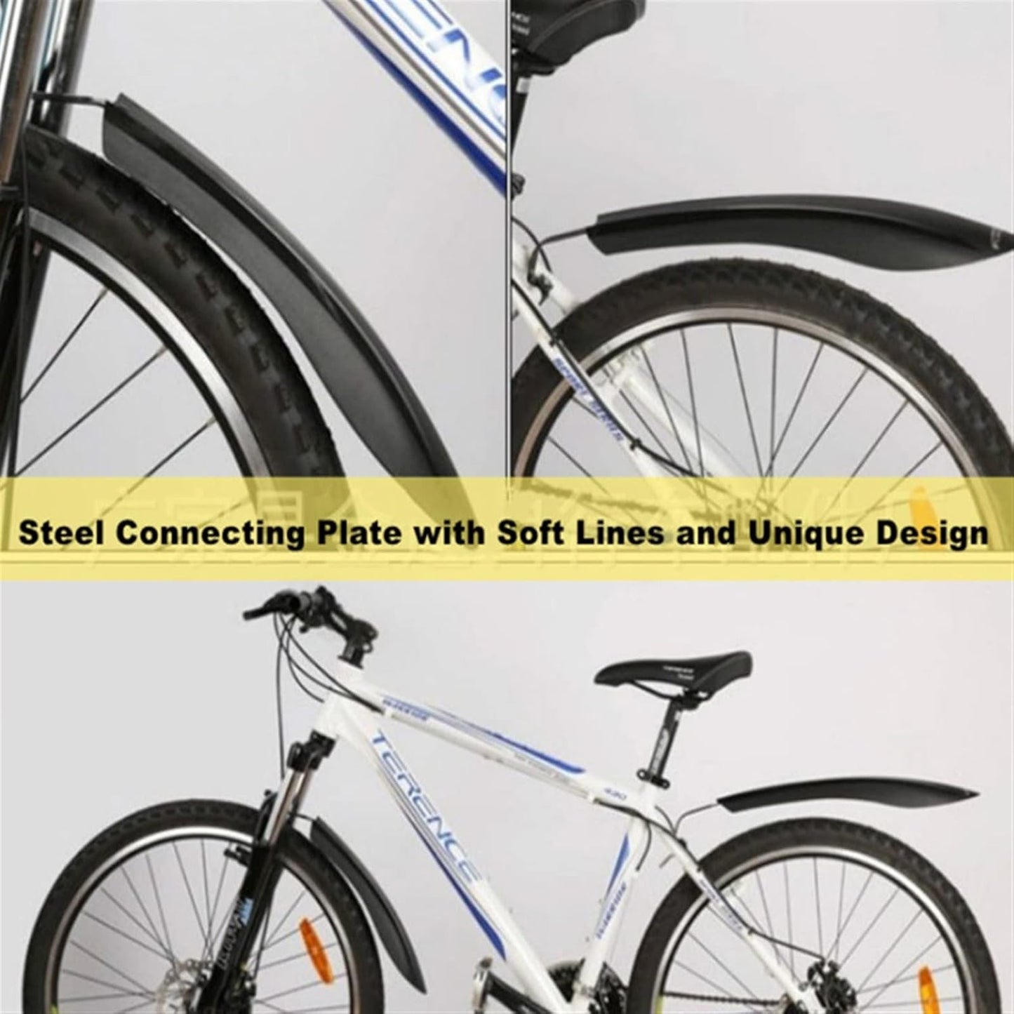 Removable Mudguard Mountain Bike Parts Bicycle Accessories Black-Iron - Image 4