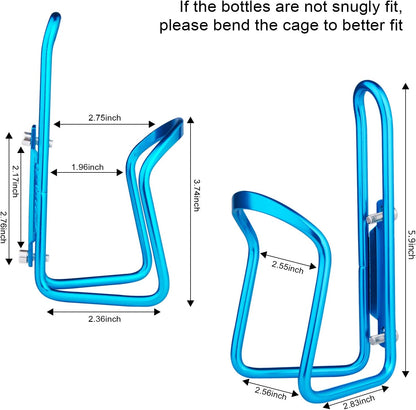 1-Pack - Lightweight Aluminum - Water Bottle Cage for Outdoor Activities (Blue) - Bicycle Accessories - Image 4