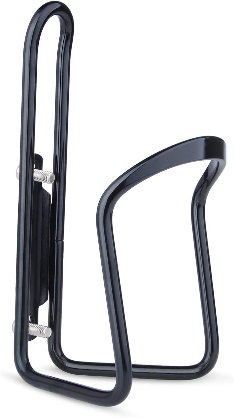 1Pack Lightweight Aluminum Alloy Cycling Bicycle Water Bottle Cage Holder Bracket for Outdoor Activities (Black), Bike Accessories - Image 2