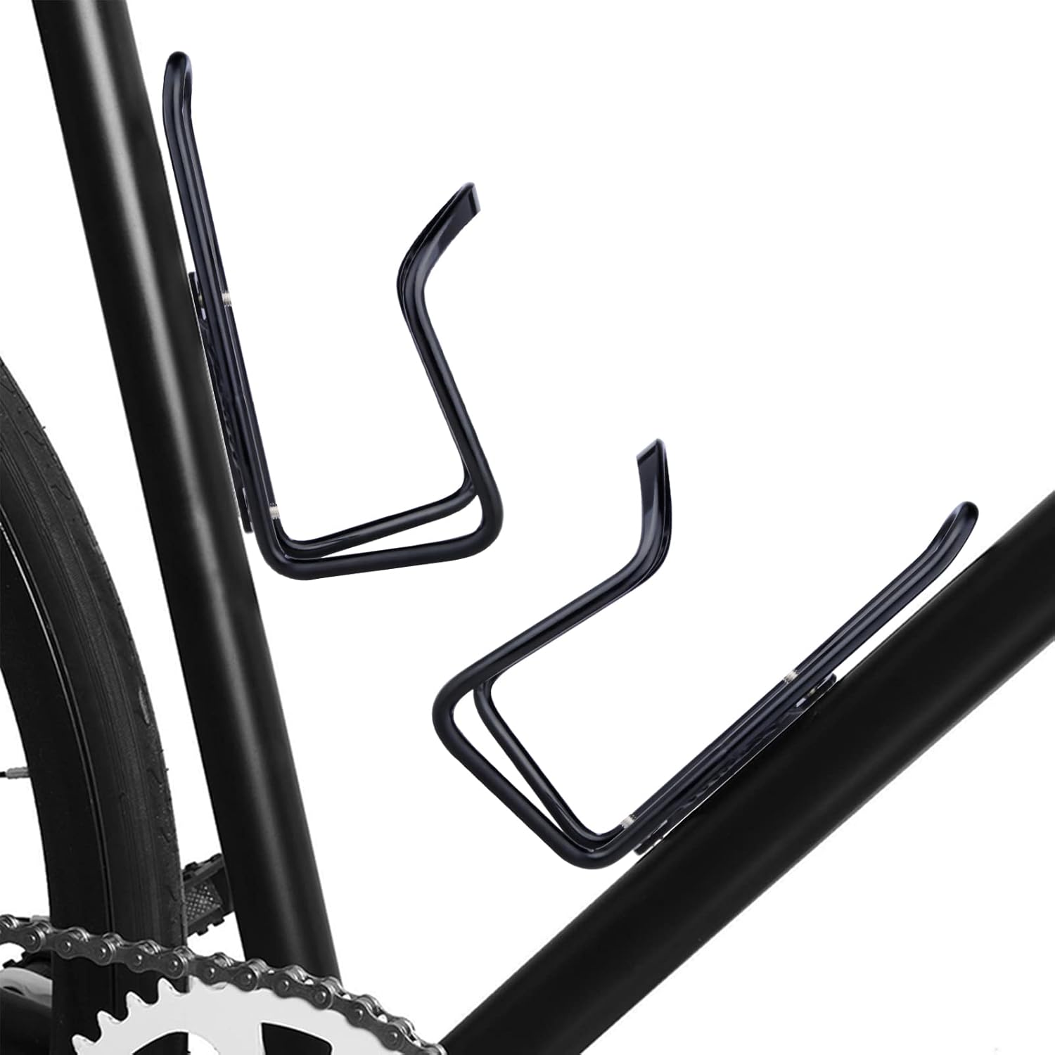 1Pack Lightweight Aluminum Alloy Cycling Bicycle Water Bottle Cage Holder Bracket for Outdoor Activities (Black), Bike Accessories - Image 6