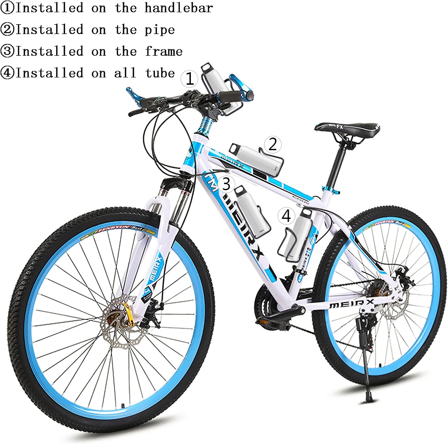 1Pack Lightweight Aluminum Alloy Cycling Bicycle Water Bottle Cage Holder Bracket for Outdoor Activities (Black), Bike Accessories - Image 8
