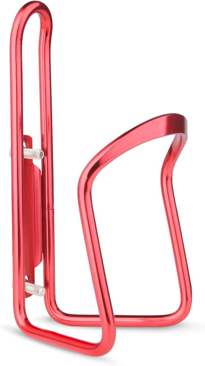 1Pack Lightweight Aluminum Alloy Cycling Bicycle Water Bottle Cage Holder Bracket for Outdoor Activities (Red), Bike Accessories - Image 2