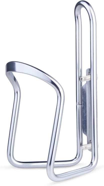 1Pack Lightweight Aluminum Alloy Cycling Bicycle Water Bottle Cage Holder Bracket for Outdoor Activities (Silver), Bike Accessories