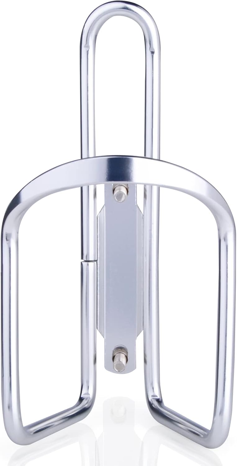 1Pack Lightweight Aluminum Alloy Cycling Bicycle Water Bottle Cage Holder Bracket for Outdoor Activities (Silver), Bike Accessories - Image 3