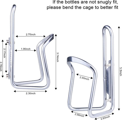 1Pack Lightweight Aluminum Alloy Cycling Bicycle Water Bottle Cage Holder Bracket for Outdoor Activities (Silver), Bike Accessories - Image 4
