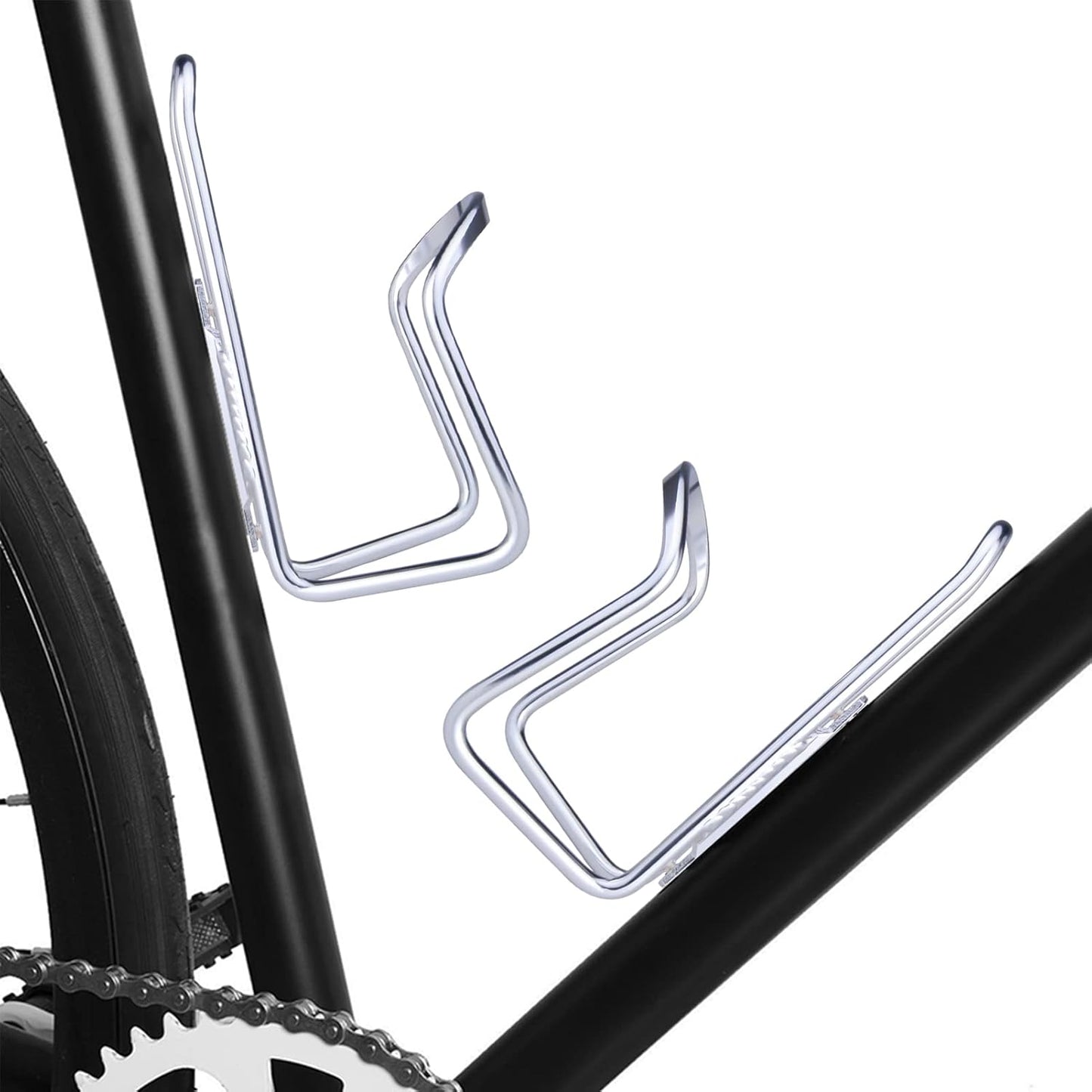 1Pack Lightweight Aluminum Alloy Cycling Bicycle Water Bottle Cage Holder Bracket for Outdoor Activities (Silver), Bike Accessories - Image 6
