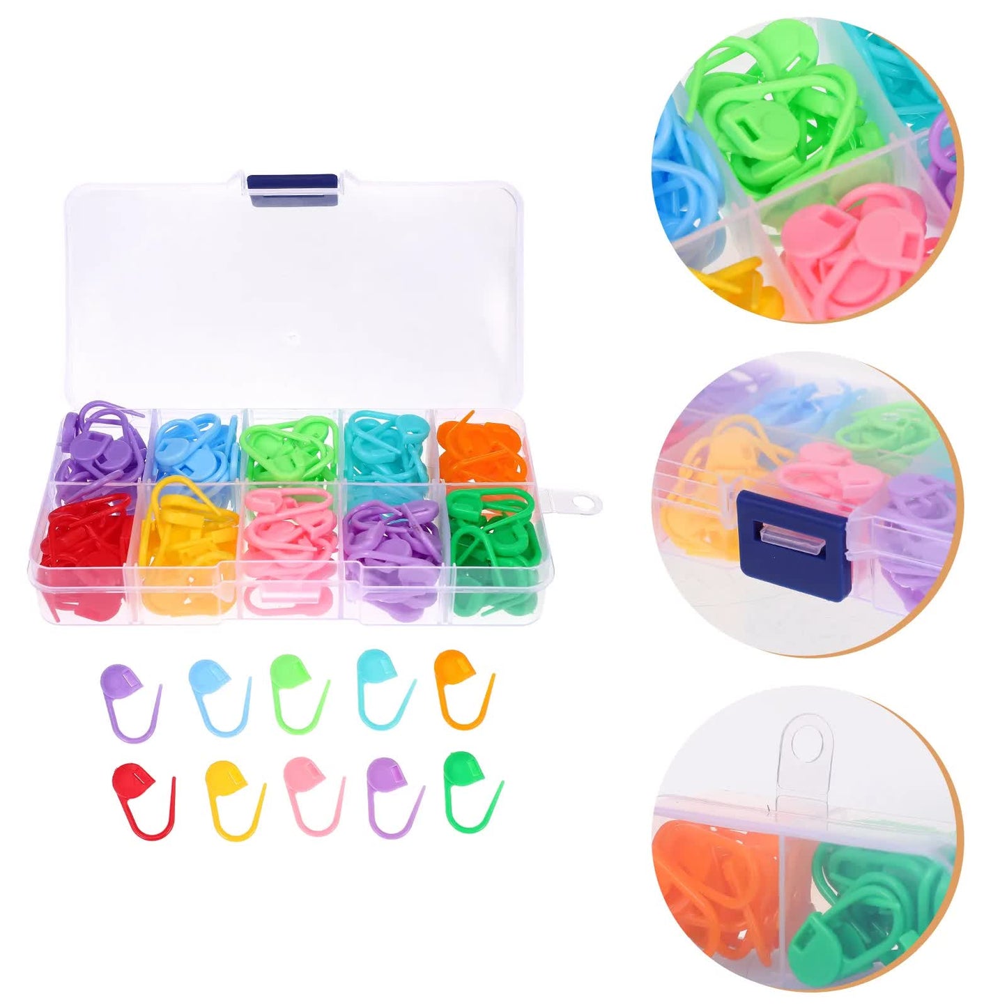 130-piece stitch markers - multifunctional - knitting markers - crochet clips - Image 2