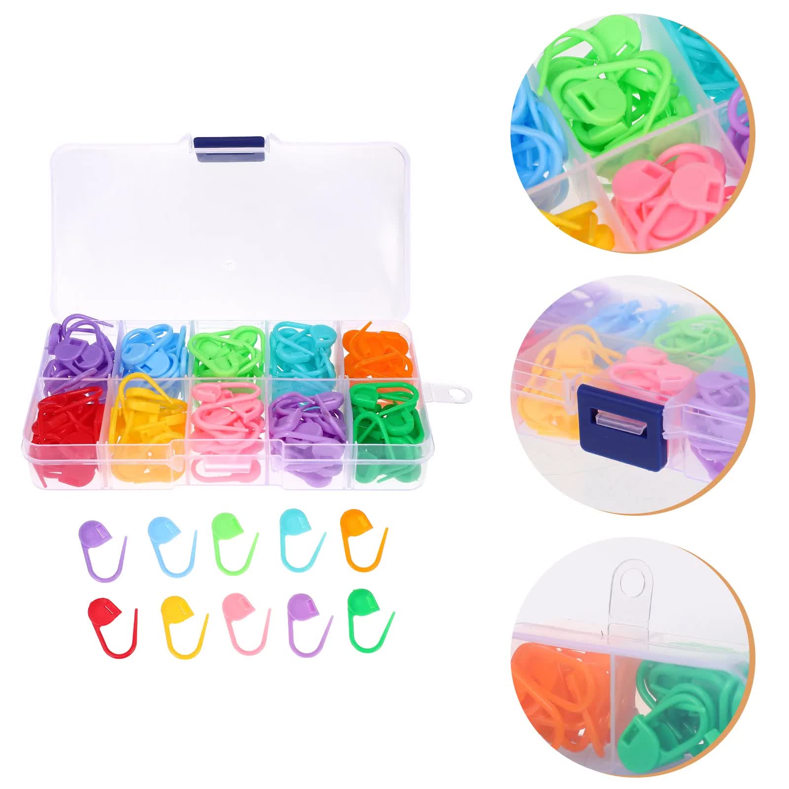 130-piece stitch markers - multifunctional - knitting markers - crochet clips - Image 2