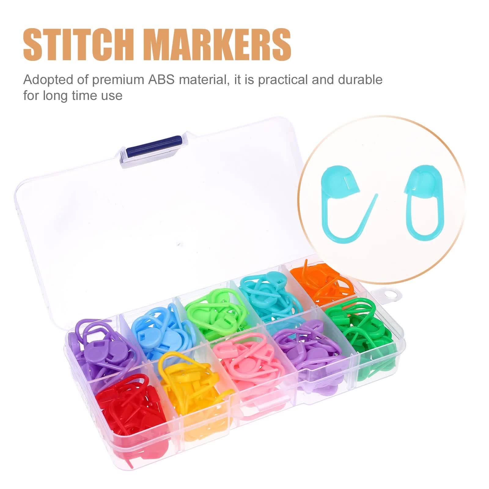 130-piece stitch markers - multifunctional - knitting markers - crochet clips - Image 3