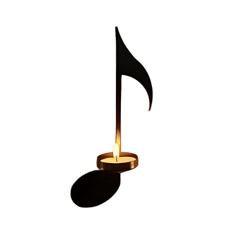 Music Note Candlestick - Wall Decoration - Wrought Iron Candlestick - Wall Decoration - Candle Holder - Image 4