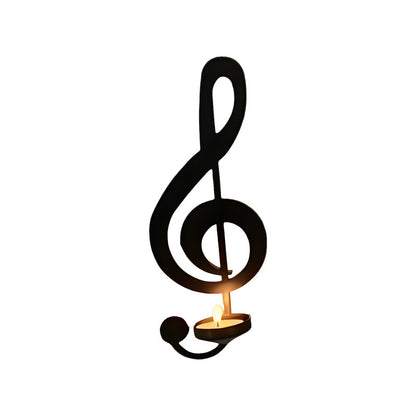 Music Note Candlestick - Wall Decoration - Wrought Iron Candlestick - Wall Decoration - Candle Holder - Image 5