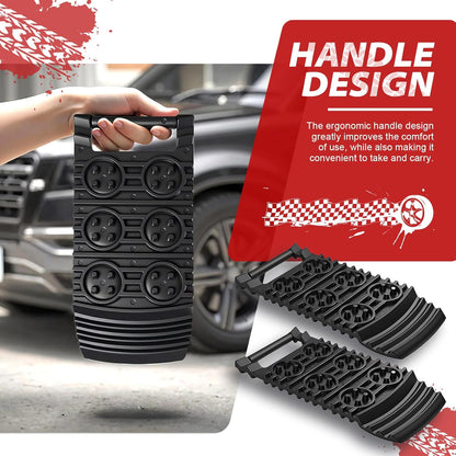 Off-Road Traction Plates | Pack of 2 - Portable emergency tool for extra grip on snow, ice, mud, and sand, suitable for cars, SUVs, ATVs, UTVs, and motorcycles. - Image 3