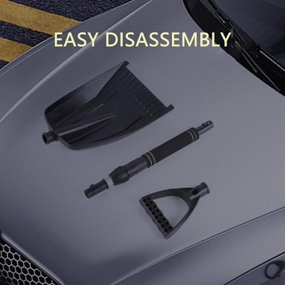 Folding Snow Shovel - Large Capacity | Lightweight & Portable - Wide Snow Clearing Range with Ergonomic D-Shaped Handle and Aluminum Blade - Snow Shovel for Outdoor, Car, Garden, Camping, Driveway（Blue） - Image 4