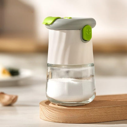 Spice Jars - Storage Containers for Herbs and Spices in the Kitchen - Measuring Cups for Herbs - Household Jars for MSG and Salt - Multifunctional Measuring Cups for Herbs in the Kitchen (White)