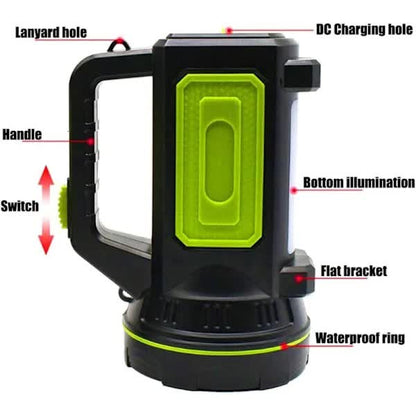 Ultra Powerful LED Flashlight 135000 Lumen USB Rechargeable 6000mAh Waterproof With Side Light for Emergency Hiking Camping Hunting - Image 3