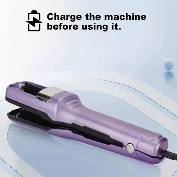 Rechargeable Split-End Trimmer – New Model, Easy to Use, Portable Hair Trimmer for Travel, Protects Hair Purple - Image 3