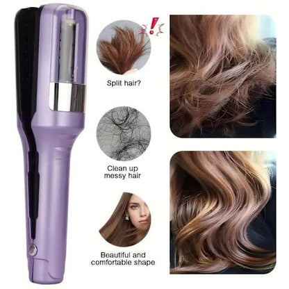 Rechargeable Split-End Trimmer – New Model, Easy to Use, Portable Hair Trimmer for Travel, Protects Hair Purple - Image 4