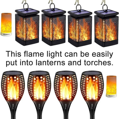 2 sets of Acsery LED flame lamps with remote control. USB rechargeable flame effect - Image 4