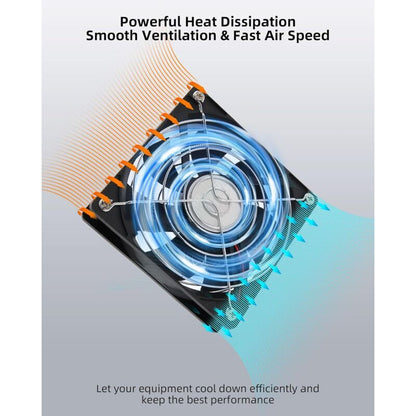 120mm 12V PC Case Fan - Adjustable Wind Speed, AC 220V - 240V Fan, 2750RPM, Laptop PC Fan for TV, Radio, Router - Image 4