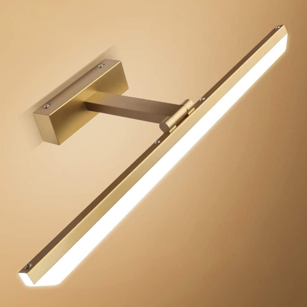 Wall light LED for mirror, adjustable wall light 40-50 cm for bathroom, wardrobe and toilet(gold) - Image 2