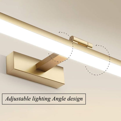 Wall light LED for mirror, adjustable wall light 40-50 cm for bathroom, wardrobe and toilet(gold) - Image 3