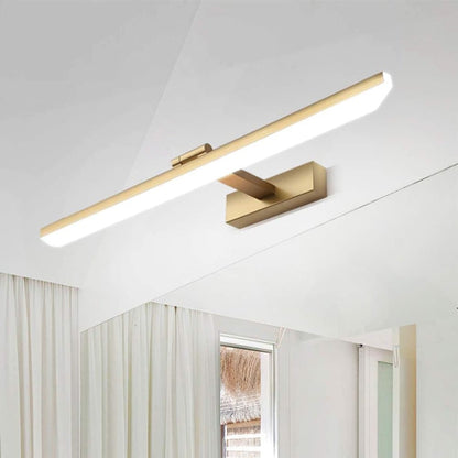 Wall light LED for mirror, adjustable wall light 40-50 cm for bathroom, wardrobe and toilet(gold) - Image 7