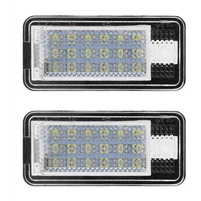 2pcs Car LED Number HOP-LPL0114 License Plate Lamp Bulb Kit for Audi A3 S3 A4 S4 B6 B7 A6 C6 S6