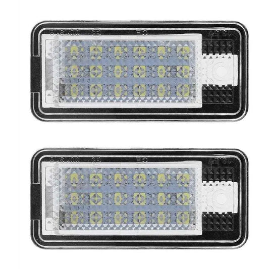 2pcs Car LED Number HOP-LPL0114 License Plate Lamp Bulb Kit for Audi A3 S3 A4 S4 B6 B7 A6 C6 S6