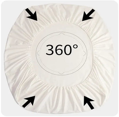 Mattress protector - Mattress cover - Elastic band - Washable - Elastic fit Mattress protector - For small double to king-size beds (White, 198x203cm) - Image 4
