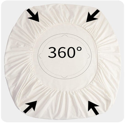 Mattress Protector - Mattress Cover - Elastic Band - Washable - Elastic Mattress Protector - for Small Double Beds (White - 200x200cm) - Image 4