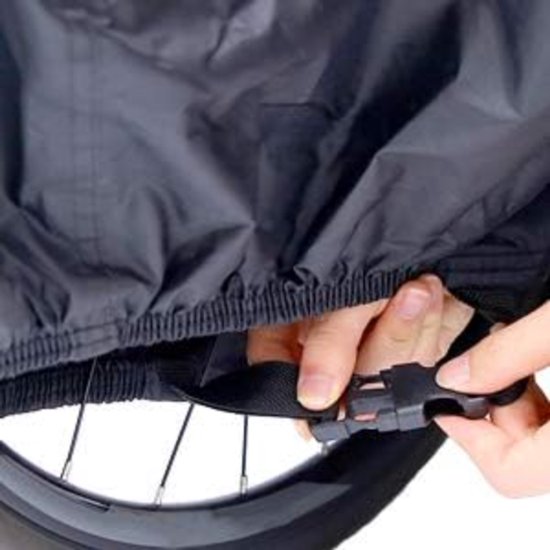 Bicycle cover - bicycle cover for 1 bicycle waterproof - Mountain bike cover - Rainproof - Dustproof - Sun-resistant - Dustproof - Waterproof - Sunshade - Cover fabric - Black - S - Image 3