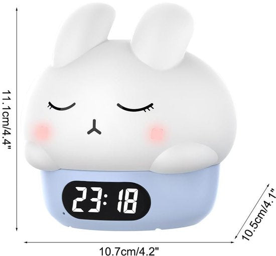 Children's night light - table lamp for bedroom - cute rabbit shape - cartoon bedside lamp - baby night light (blue) - Image 8