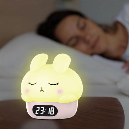 Children's night light - table lamp for bedroom - cute rabbit shape - cartoon bedside lamp - baby night light (pink) - Image 6