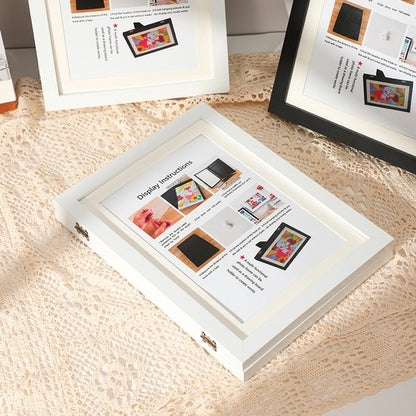 Interchangeable frame - children's drawing - Interchangeable frame A4 - Children's artwork - children's drawings interchangeable frame - Photo frame Poster frame Wall frame - Gift - White - Image 6