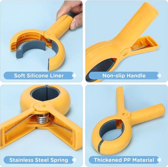 Large Clothes Pegs - 8-Pack Towel Clips - Suitable for Sunbeds, Swimming Pools and Cruise Ships - Image 3