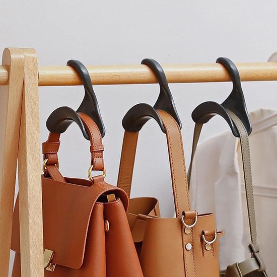 Clothes hanger - Wardrobe - Handbag organizer - Hook rack organizer for handbags and backpacks - 10 pieces - Image 2
