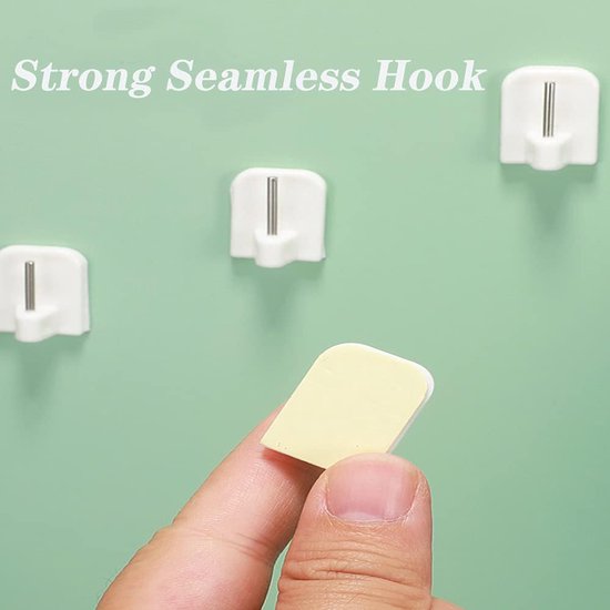 Self-adhesive key hooks - 10 pieces - Image 2