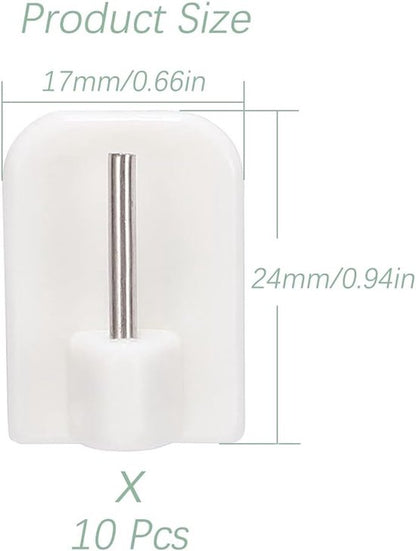 Self-adhesive key hooks - 10 pieces - Image 3