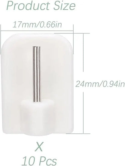 Self-adhesive key hooks - 10 pieces - Image 3