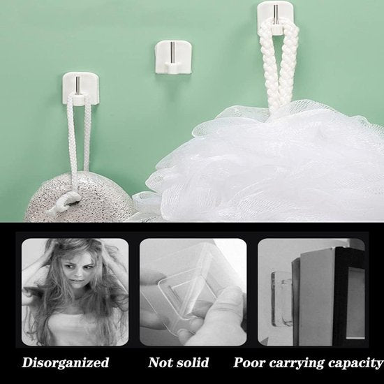 Self-adhesive key hooks - 10 pieces - Image 4